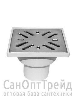 Трап верт ПП для внутренней канализации "сухой затвор" 50 (15х15) 20124623