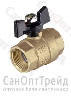 Кран шаровой усиленный бабочка 3/4" В/В полнопроходной TiM 20124470