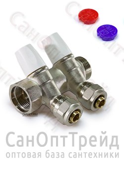Коллектор с регулирующими вентилями МП 1", 2 х 16 TiM 20124420