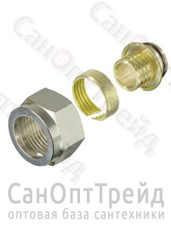 Фитинг коллекторный для пластиковой трубы 16 (2.2) х 3/4" (евроконус) TiM 20123967
