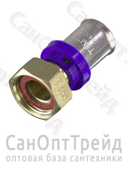 Муфта пресс с накидной гайкой 16 х 1/2" ВР (под прокладку) TiM 20124769