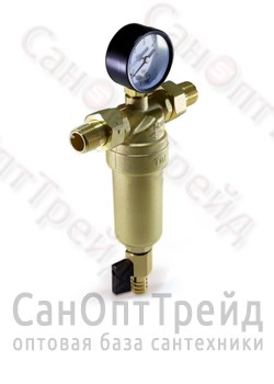 Фильтр тонкой очистки с манометром 1/2" НР/НР TiM 10014769