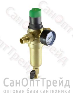 Фильтр тонкой очистки с редуктором и манометром 1/2" НР/НР TiM 10074774