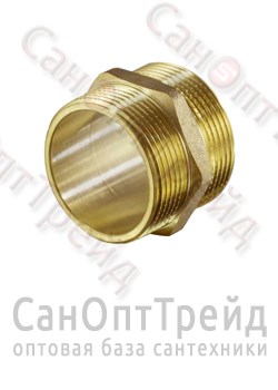 Ниппель 3/8" НР/НР латунь ТiМ 20122948