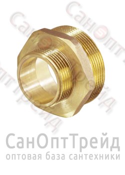 Ниппель переходной 1/4"х1/2" НР/НР латунь ТiМ 20124049