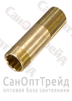 Сгон 3/4"х100мм НР/НР латунь ТiМ 20124654