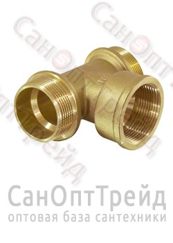 Тройник 1/2"х1/2"х1/2" НР/ВР/НР латунь ТiМ 20124260