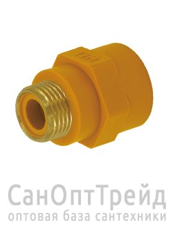 Диэлектрик для газа 1/2"х1/2" ВР/НР латунь TiM 20125774