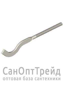 Кронштейн штыревой белый плоский 9,2*170 (уп. 2шт) TiM 20125117