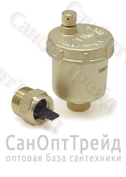 Автоматический воздухоотводчик прямой с отсекающим клапаном 1/2" 5814 TiM 20125111
