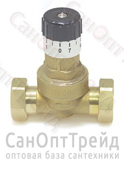 Клапан перепускной с накидными гайками 0833 для систем отопления и ГВС 3/4" ВР TiM 20125075