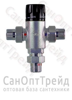 Клапан термостатический 8803 подмешивающий для систем отопления и ГВС 1" АМ/Н TiM 20125113