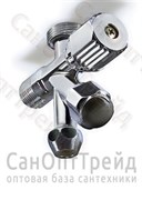 Кран угловой с отражателем комбинированный 1/2