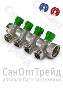 Коллектор с регулирующими вентилями, под «евроконус» 1