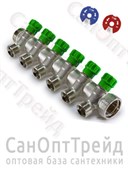 Коллектор с регулирующими вентилями, под «евроконус» 1