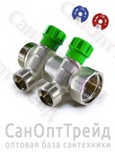 Коллектор с регулирующими вентилями, под «конус» 3/4