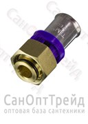 Муфта пресс с накидной гайкой 16 х 1/2