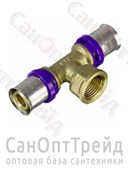 Тройник пресс с резьбой 20х3/4