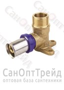 Угольник пресс с креплением и резьбой 16х1/2