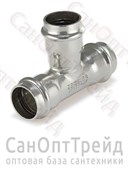 Тройник пресс трехраструбный 15х15х15 нержавеющая сталь Zeissler 20126205