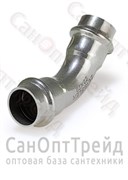 Угольник пресс двухраструбный 45гр х28 нержавеющая сталь Zeissler 20126180