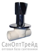 Вентиль под штукатурку ( с хром. ручкой) 20 PPR 20125708