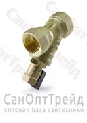 Фильтр сетчатый косой с мини краном 3/4