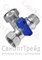 Кран трехходовой 1/2"х3/4"х1/2" (ВР/НР/НР) для подключения приборов 5807 никель TiM 20126152