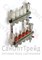 Коллекторная группа из латуни с расходомерами без кранов 1", 4 x 3/4" КC004 TiM 20124976